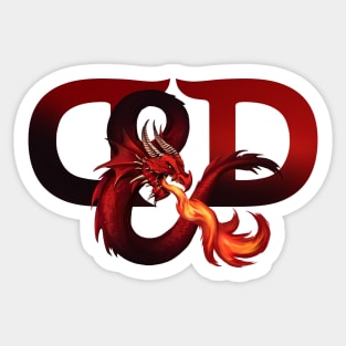 Dungeons and Dragons Logo Sticker